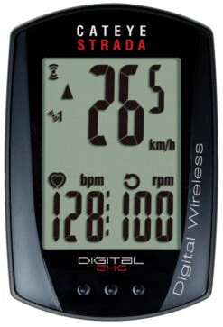 Cateye Strada Digital Triple Wireless W/cadence, Heart Rate